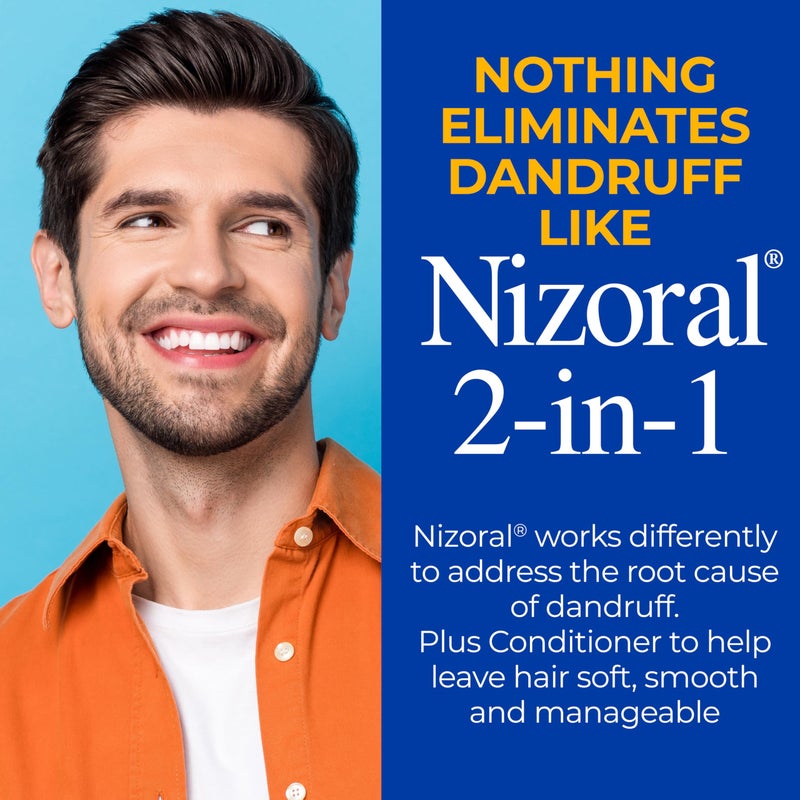 Nizoral 2-in-1 Anti Dandruff Shampoo and Conditioner, 14 Fl Oz, 1% Ketoconazole - Image 3