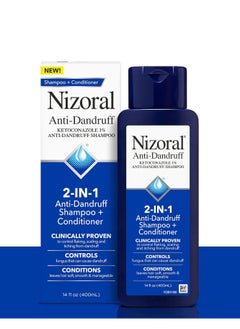 Nizoral Nizoral 2-IN-1 Anti-Dandruff Shampoo & Conditioner with 1% Ketoconazole, 14 fl oz  - Image 1