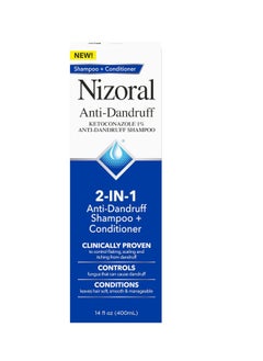Nizoral Nizoral 2-IN-1 Anti-Dandruff Shampoo & Conditioner with 1% Ketoconazole, 14 fl oz  - Image 2