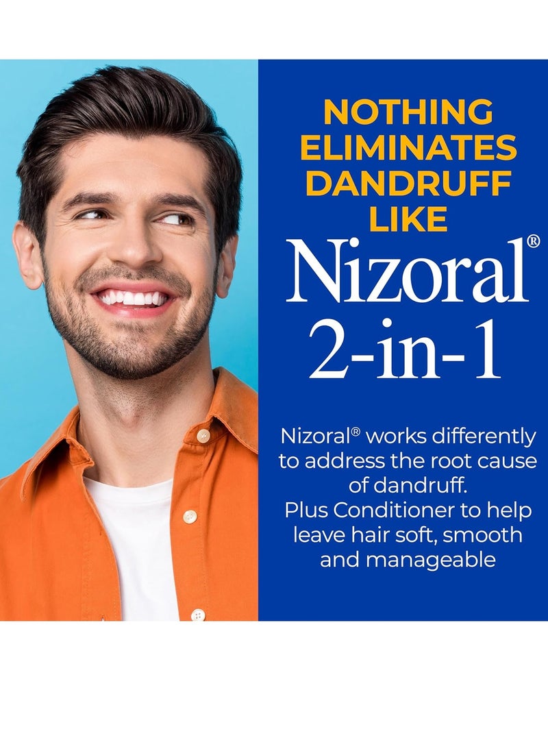 Nizoral Nizoral 2-IN-1 Anti-Dandruff Shampoo & Conditioner with 1% Ketoconazole, 14 fl oz  - Image 4