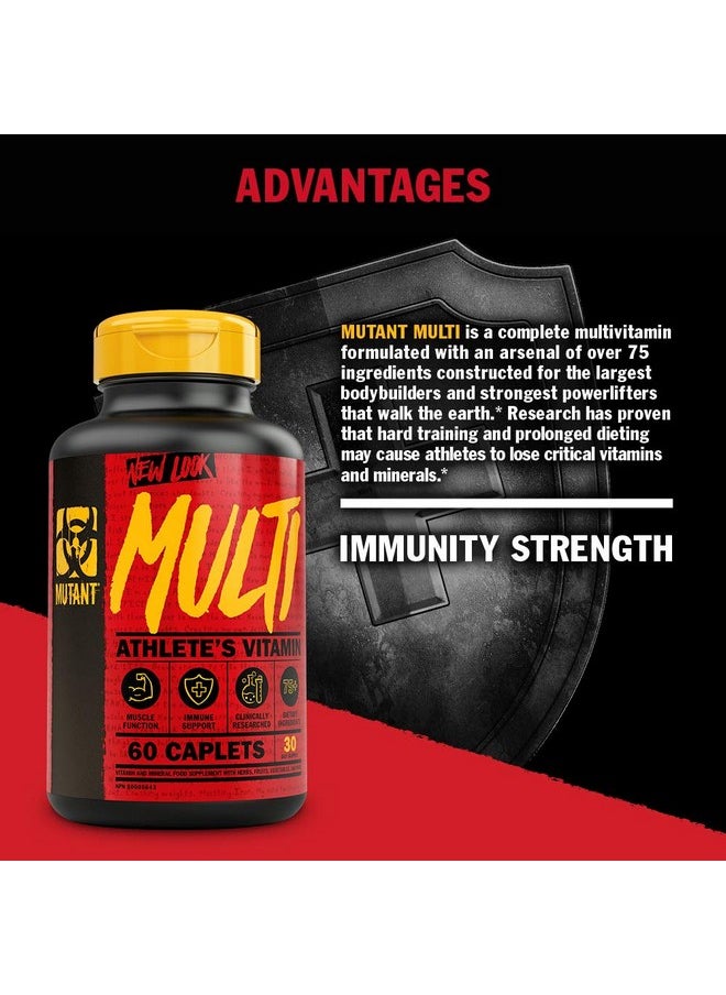 Mutant - Multi High Potency Vitamins With 75+ Ingredients Specifically Formulated For Heavy Lifting 60 Tablets - Image 1