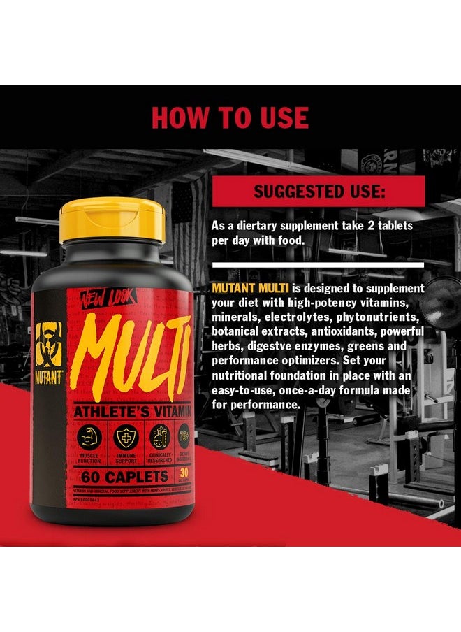 Mutant - Multi High Potency Vitamins With 75+ Ingredients Specifically Formulated For Heavy Lifting 60 Tablets - Image 1