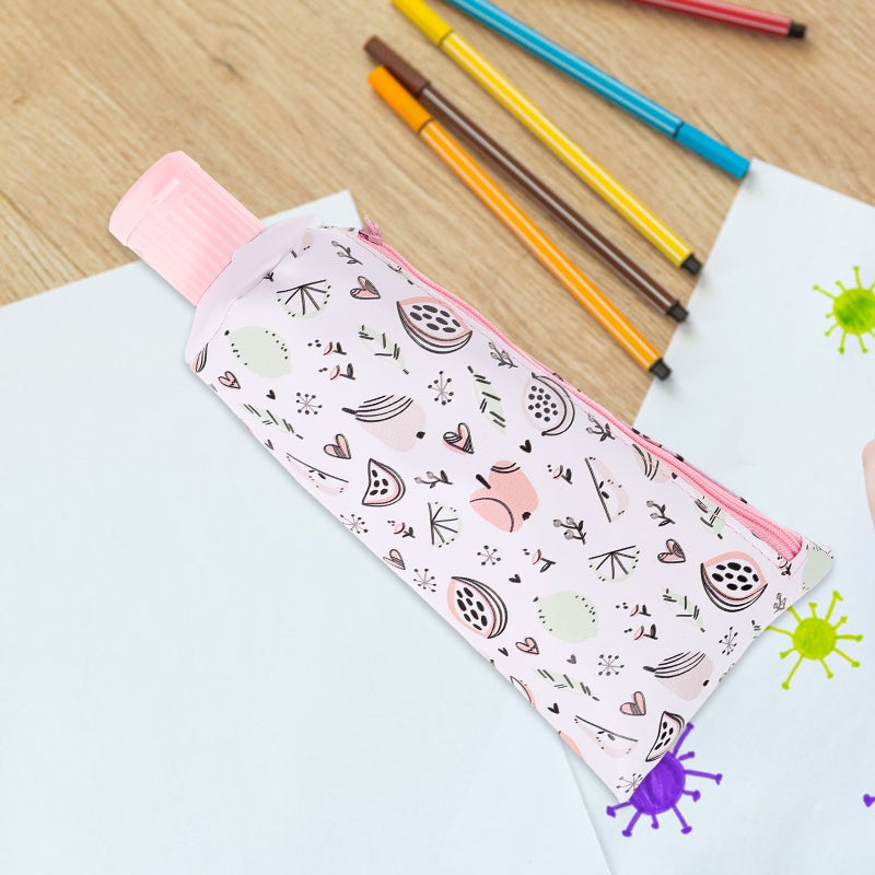 2pcs Portable Pencil Bag Pen Storage Bag Cartoon Pencil Pouch Pencil Storage Bag Pencil Bag for Storage - Image 4
