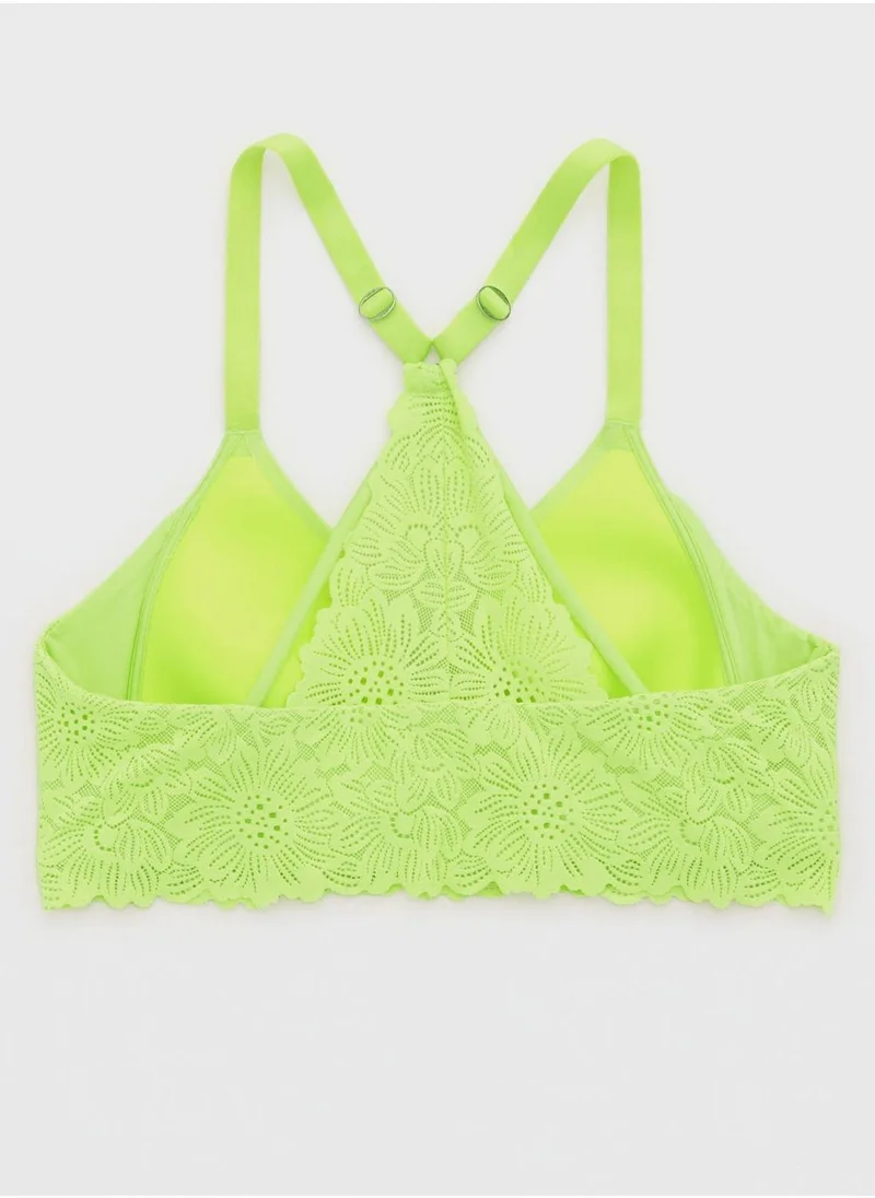 Aerie Lace Detail Plunge Bra