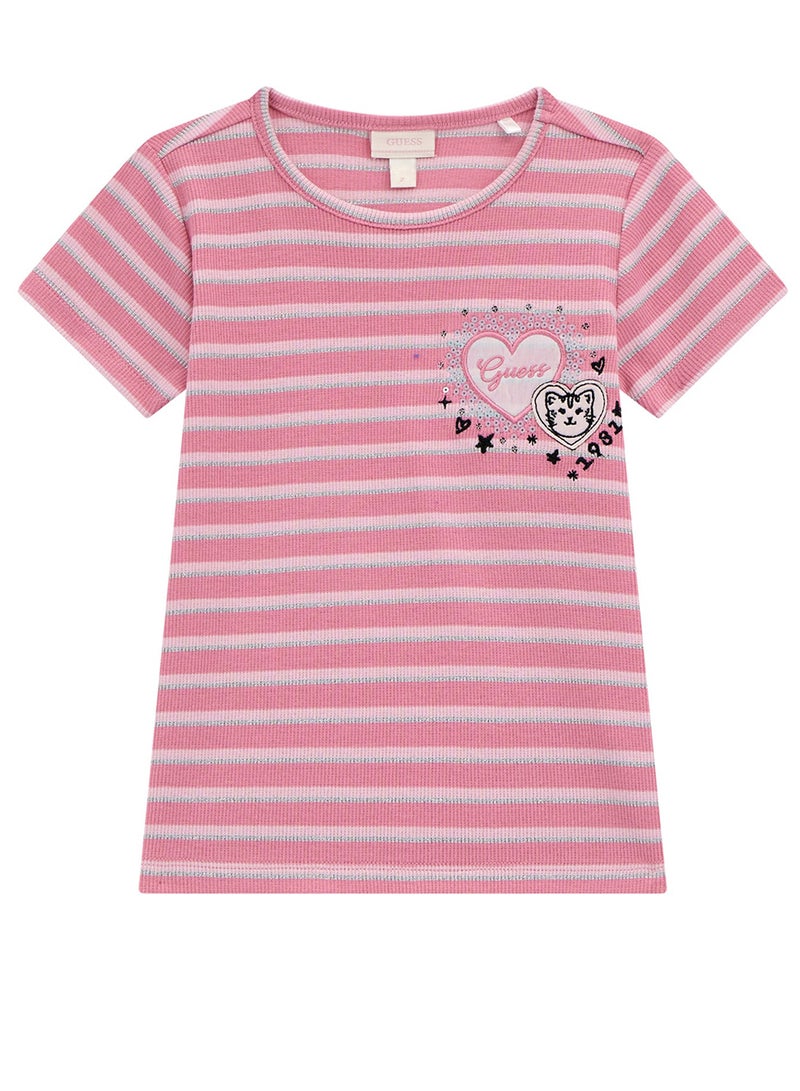 GUESS Kids Graphic Crew Neck T-Shirt - Image 1