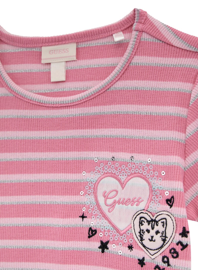 GUESS Kids Graphic Crew Neck T-Shirt - Image 3