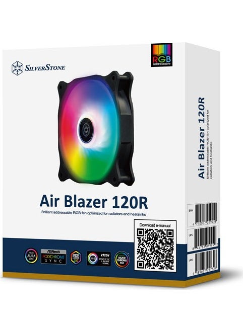 SilverStone - Air Blazer 120R ARGB LED 12cm Fan (SST-AB120R-ARGB) - Image 1
