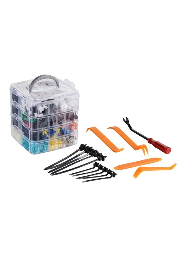 LAWAZIM Auto Fastener Clips With Clips Removal Tool -1195pcs - Assorted Car Push Retainer Clips and Plastic Rivets Kit, Bumper, Fender, Door Trim Panel Fasteners for Universal Vehicle Repair - Image 1
