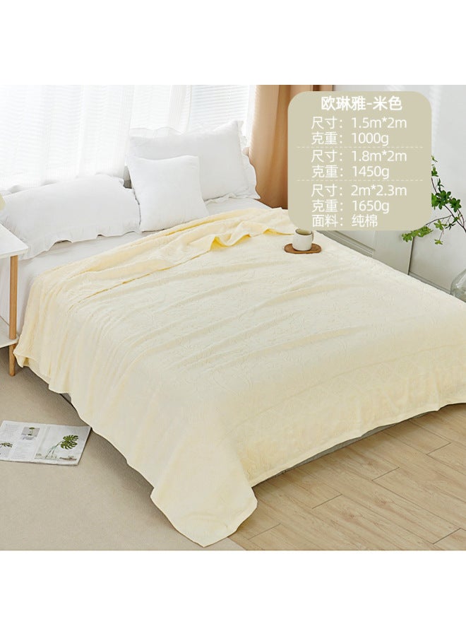 Towel Blanket Pure Cotton Gauze Throw Blanket Gauze Towel Blanket Air Conditioning Towel Blanket 100% Pure Cotton Summer Cooling Blanket