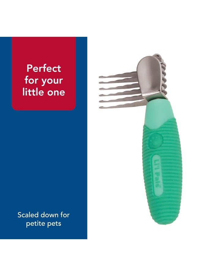 Coastal Pet Li'l Pals Stainless Steel De-Matting Comb - Easy-Grip Handle for Pet Grooming Small Dogs - Image 5