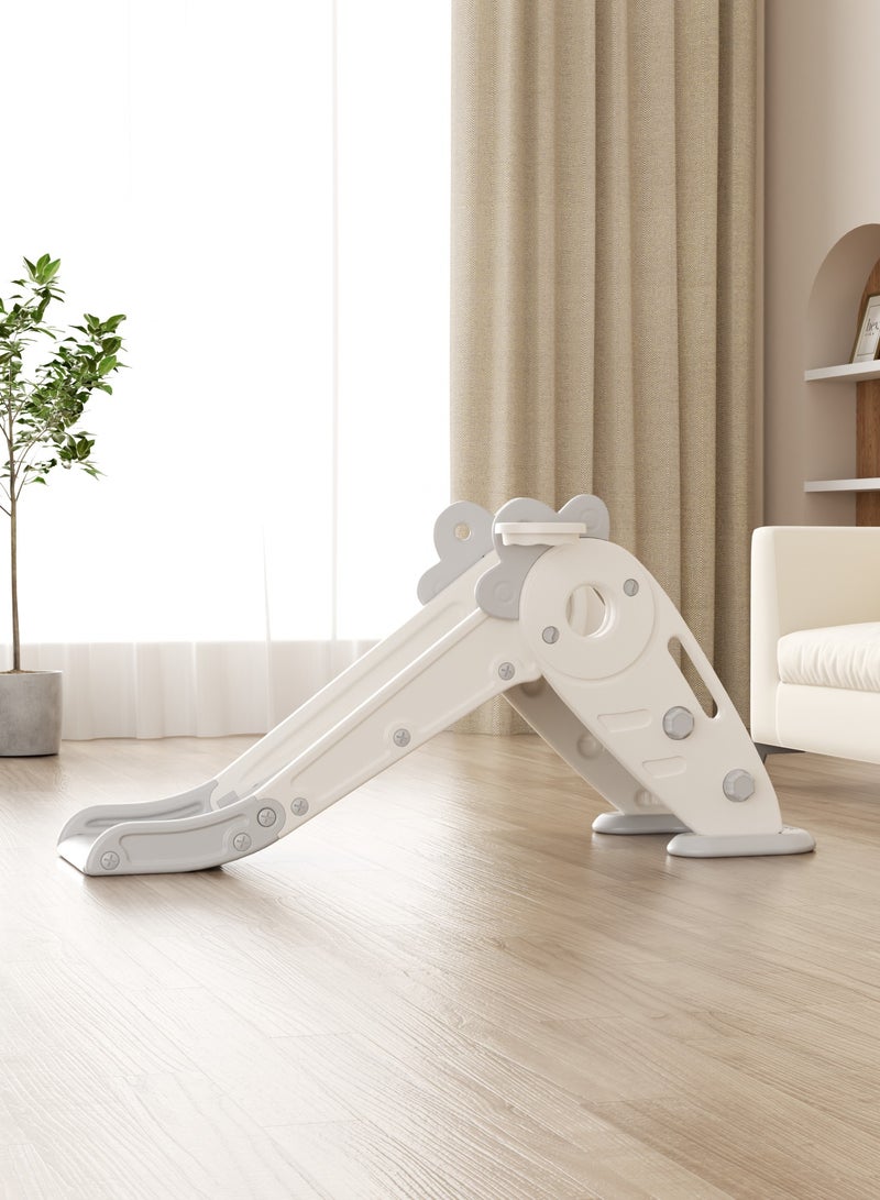 فول جوي زحليقه اطفال مع طوق كرة السلة، 2 في 1 زحليقه للأطفال الصغار والأولاد والبنات المتسلقين، ألعاب داخلية وخارجية - Image 3