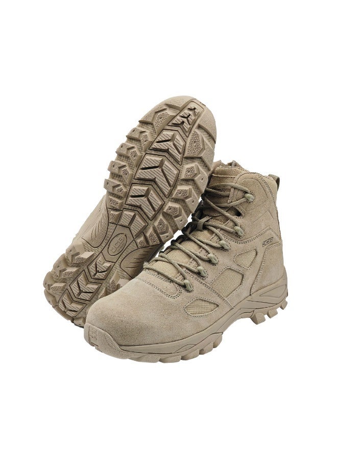 جيه سي بي حذاء تكتيكي ستيلث بطول 6 بوصات للرجال بسحاب جانبي – حذاء عسكري قتالي لون تان صحراوي – مقدمة مركبة – JCBT-001 - Image 2