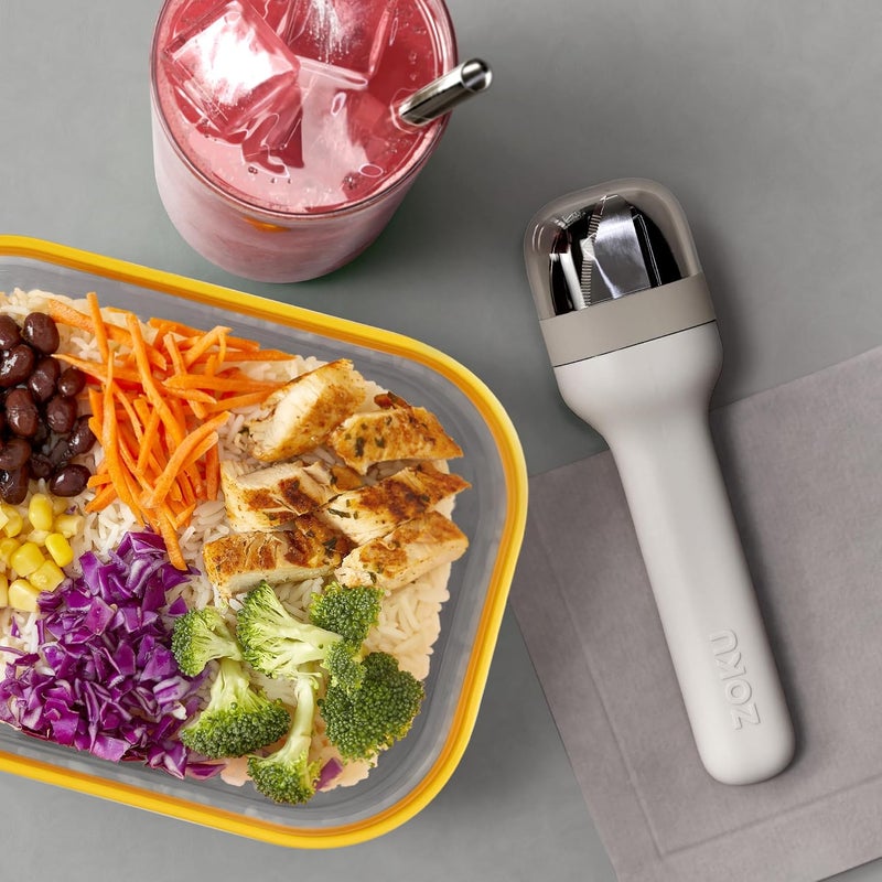 Zoku Pocket Reusable Utensil Set, Light Grey - Image 2
