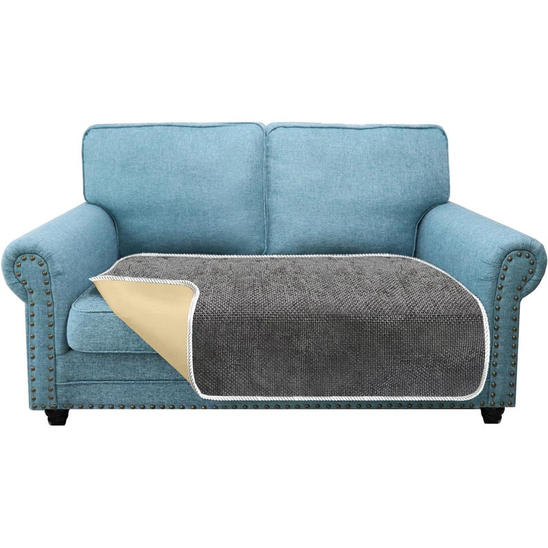 Granbest NonSlip Sofa Seat Covers 2 Seater Thick Sofa Cover Sofa Protectors from Pets Universal for All Seasons 2 Seater Grey
