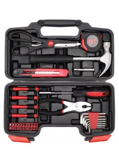 LOOPITYS 39-Piece Tool Set General Household/Garage/Office Hand Tool kit With Plastic Storage Toolbox Case  - Image 3