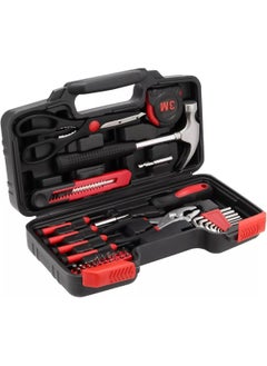 LOOPITYS 39-Piece Tool Set General Household/Garage/Office Hand Tool kit With Plastic Storage Toolbox Case  - Image 2