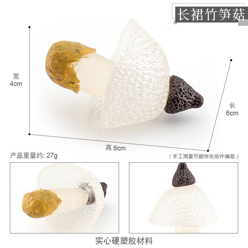 Realistic Vegetable Fruit Model Decor T15512 long skirt bamboo shoots mushroom 27g 