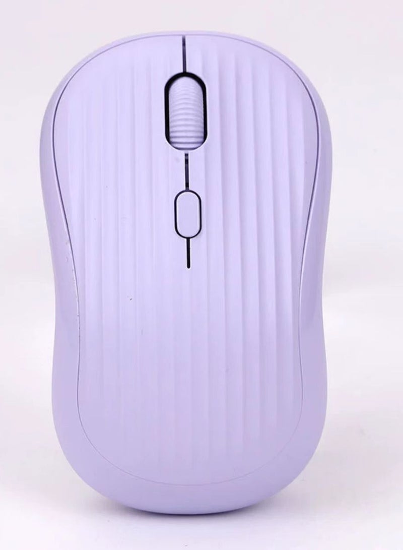 Generic LED Wireless Mouse Rechargeable Slim Silent Mouse 2.4G Portable Mobile Optical Office Mouse with USB & Type-c Receiver for Notebook, PC, Laptop, Computer, Desktop  - Image 1