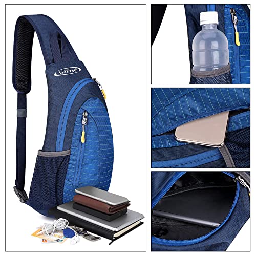 G4Free Sling Bag for Men Women, Small Crossbody Backpack Lightweight Chest Shoulder Bags for Travel, Outdoor and Sports (Blue) - Image 5