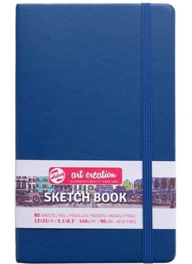 Art Creation Sketchbook Hard Cover Sketchbook 80 Sheets 140 gr 13 x 21 cm Navy Blue