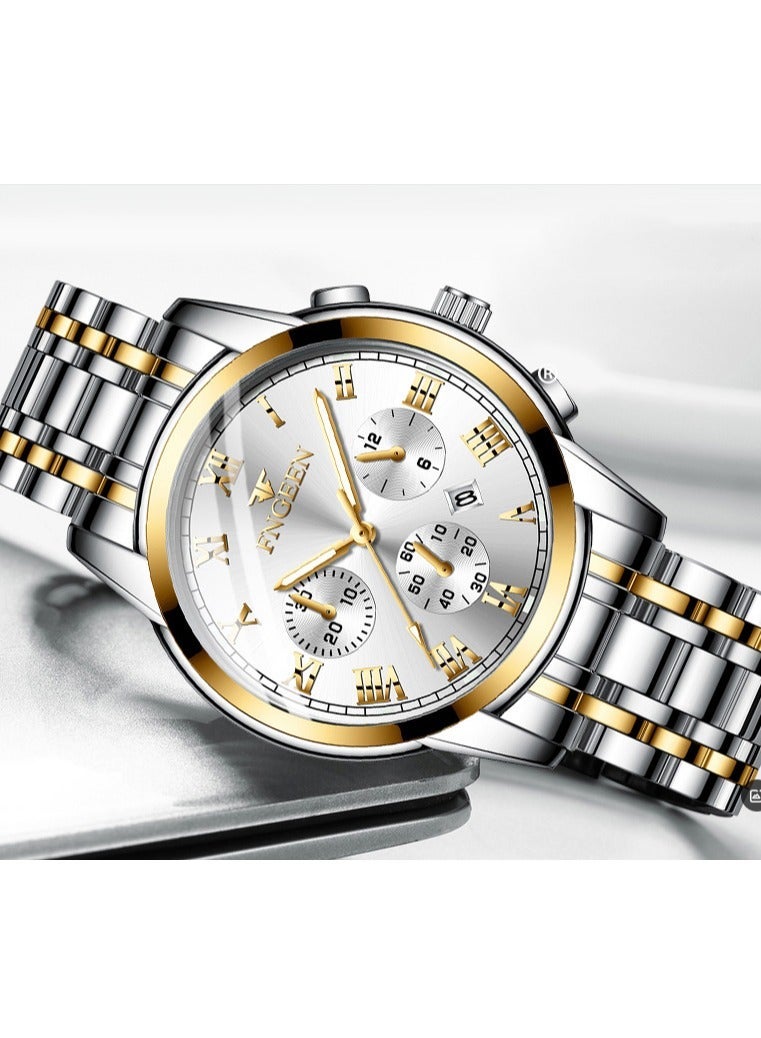 فنجين Casual Waterproof Quartz Analog Wrist Watch NNSB03708130 - Image 4