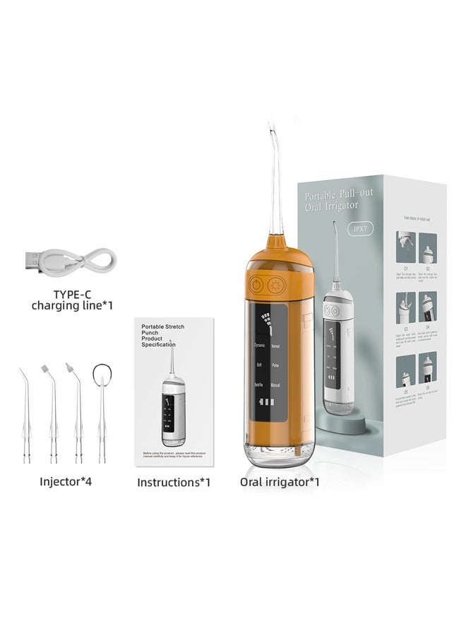 NKX New 6 Speed Portable Electric Toothbrush Outdoor Compact Oral Care Water Flosser - Image 1