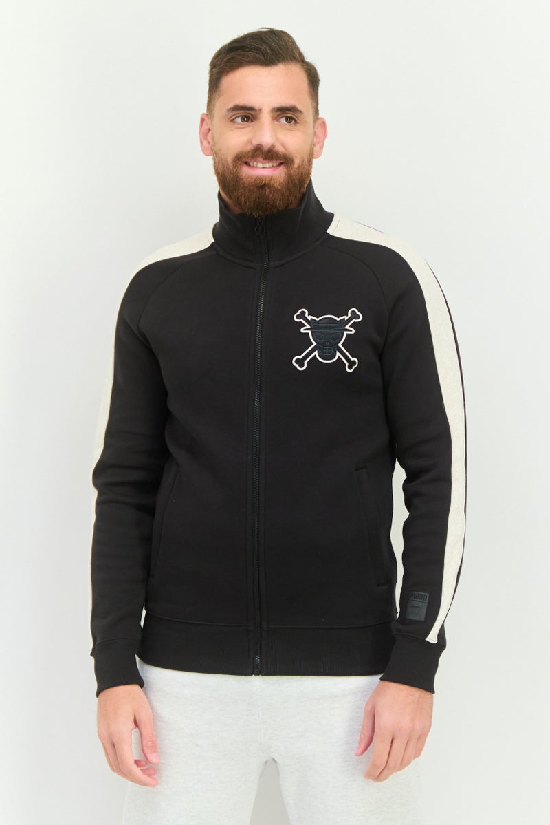 Puma x One Piece Men Sportswear Fit Long Sleeve Outdoor Jacket, Black - Image 1