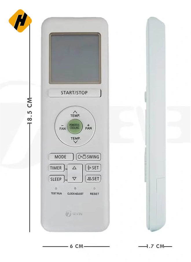 HuHa VE-203 Air Conditioner AC Remote Compatible for AR-RHA2E AR-RAH1U AR-RAH1E O General  - Image 2