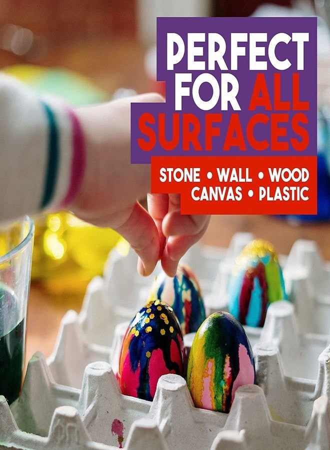 SUDOR Acrylic Paint Set, Waterproof and Vibrant, Non-Toxic Paints for Artists, Children, Hobby Painters and Students, Ideal for Wood, Stone and Canvas Painting (12 Color Set) - Image 5