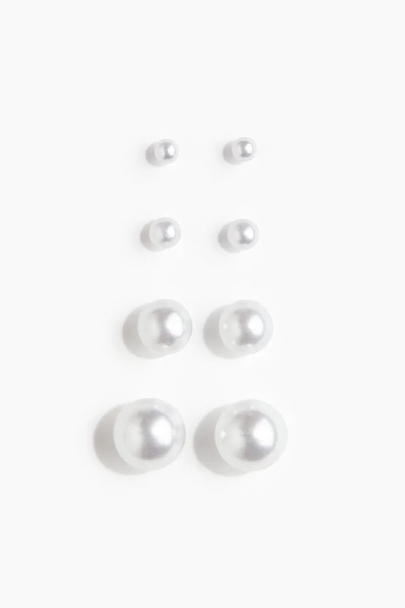 H&M 4 pairs stud earrings