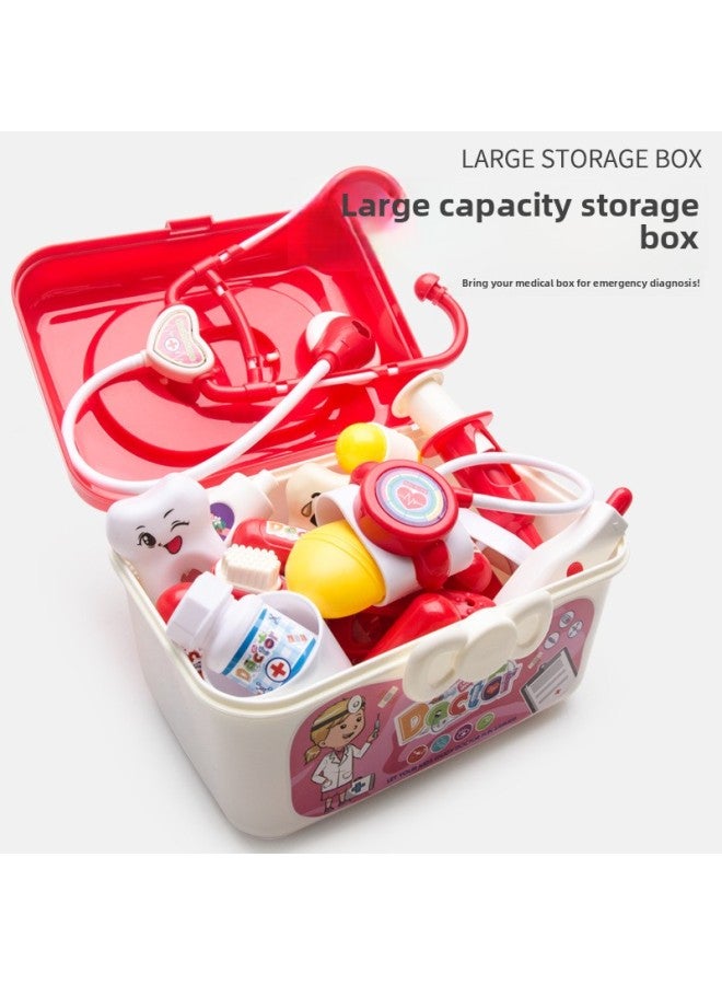 [Free Shipping] Doctor Toy Set Medical Stethoscope Children Play House Storage Box Simulation Boy Girl Box-Color:[Storage Box] Blue -53 Piece Set (Including Doll + Clothes) 895G  - Image 4