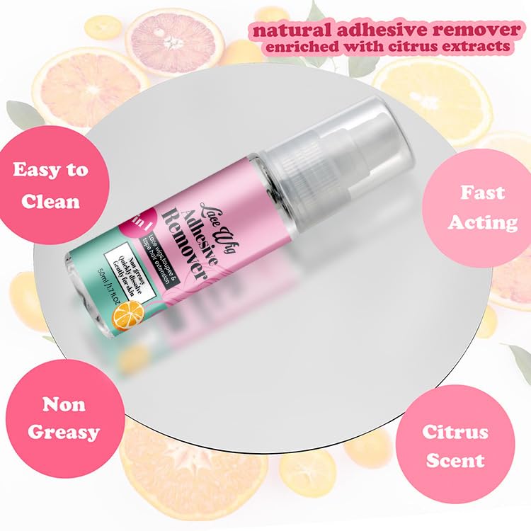 Lace Wig Adhesive Remover, Hair G-lue Remover, Tape-in Extension Remover, Removes Adhesive and Glue, Glue Remover, Non-Greasy, Easy to Clean, No Residue, Hair Extensions Remover(50ml) - Image 5