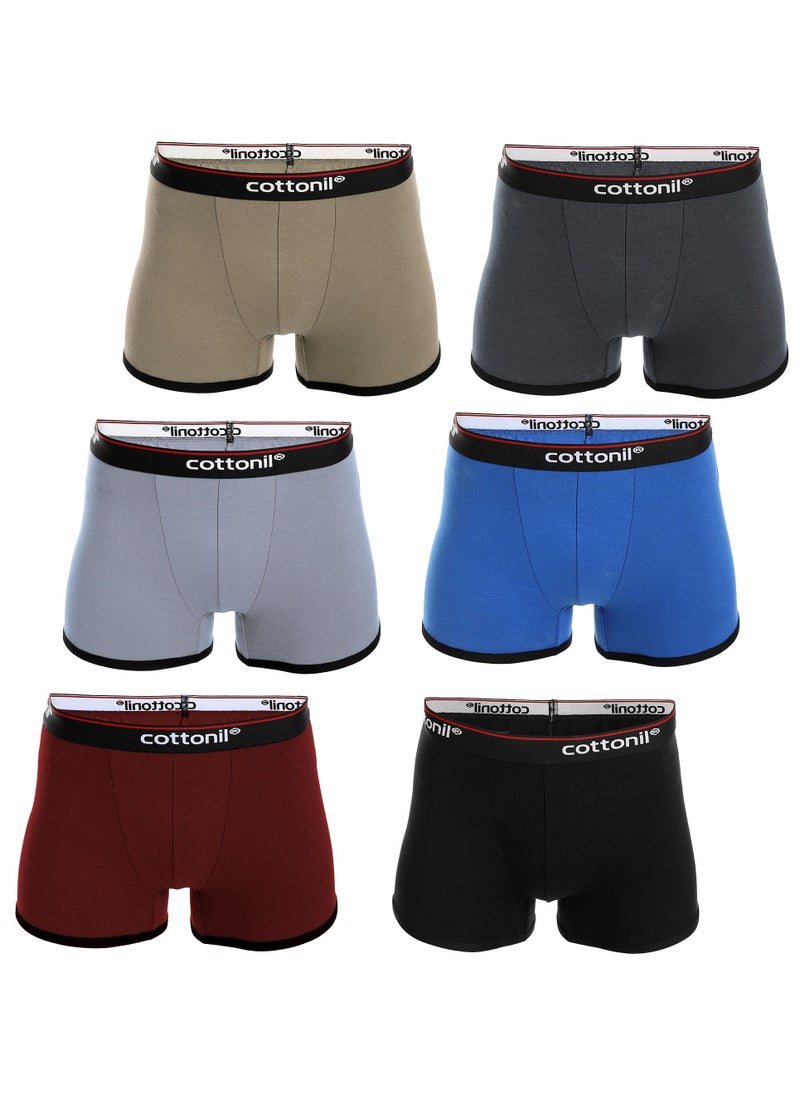 COTTONIL - Bundle OF (6) - Men Boxer Solid - Image 1