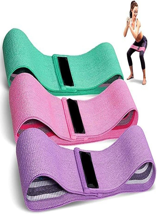 Dezna Resistance Hip Loop Bands for Legs, Butt, Thighs & Glutes Exercises, Anti-Slip Fabric Workout Bands for Men/Women - Image 1