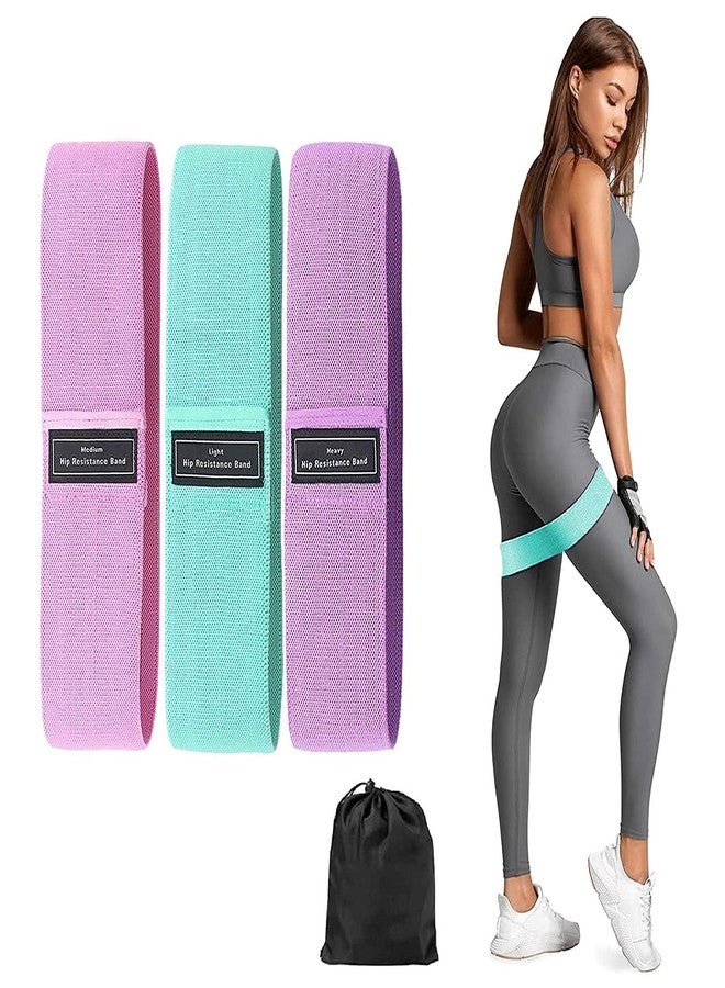 Dezna Resistance Hip Loop Bands for Legs, Butt, Thighs & Glutes Exercises, Anti-Slip Fabric Workout Bands for Men/Women - Image 3
