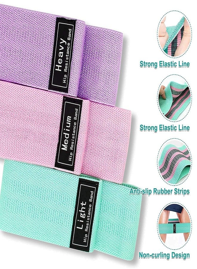 Dezna Resistance Hip Loop Bands for Legs, Butt, Thighs & Glutes Exercises, Anti-Slip Fabric Workout Bands for Men/Women - Image 4
