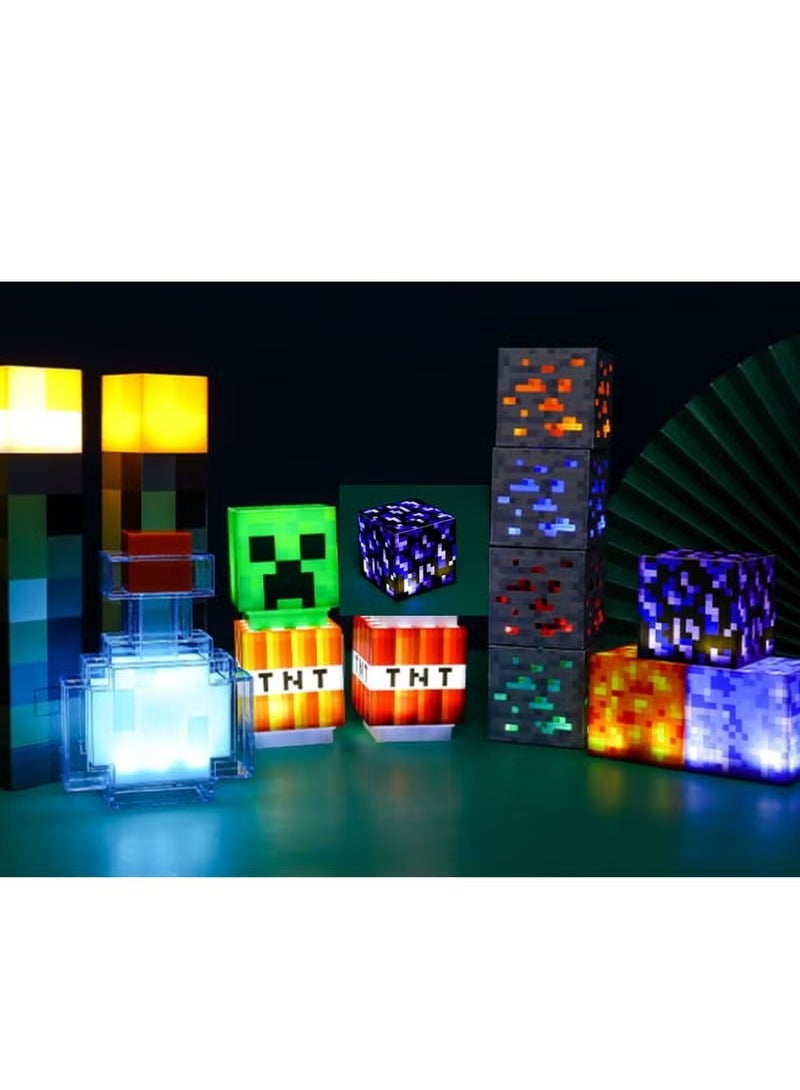 ماين كرافت ليلة ضوء مربع ، هدية مناسبة للأطفال ديكور المنزل - Image 5