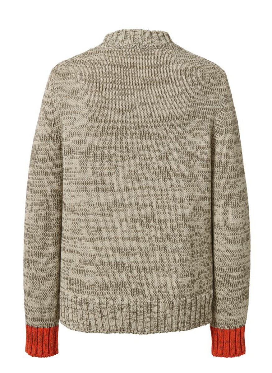 Tchibo - Women Knitted Long Sleeve Sweater, Olive - Image 1