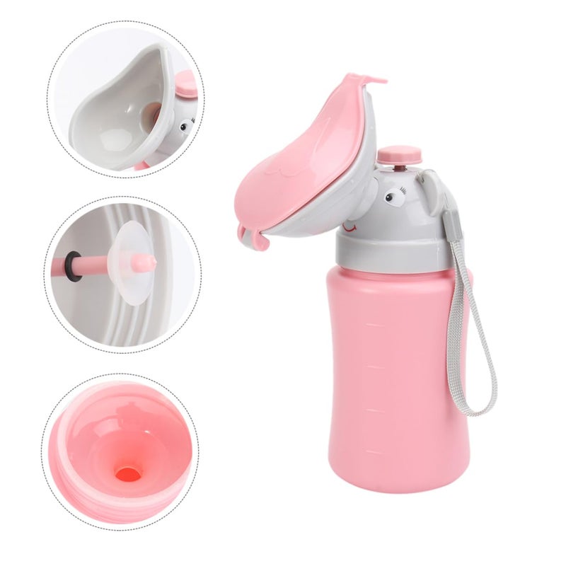 Portable Car Urinal For Boys And Girls Lightweight Travel Toilet Pink For Camping - Image 4