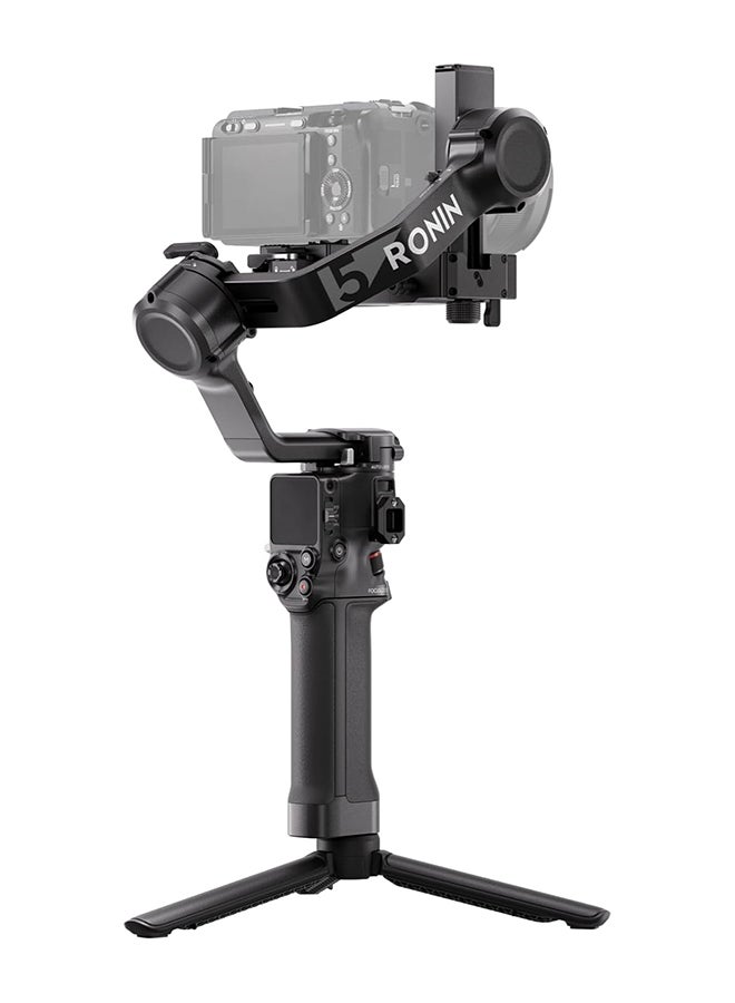 RS 5, Gimbal Stabilizer for Camera Canon/Sony/Panasonic/Nikon/Fujifilm, Fine-Tuning Knobs, 2nd-Gen Automated Axis Locks, Quick-Open Tripod, New Z-Axis Indicator - Grey