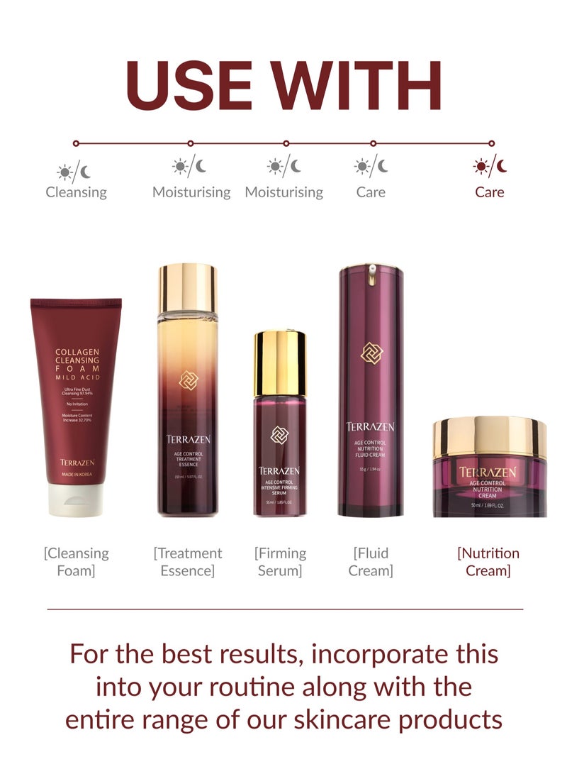 Korean Face Skin Care Anti Aging Cream -  Anti Wrinkle, Hydrating & Moisturizing Cream - Firming 24 Hours Cream for Dry & Sensitive Skin