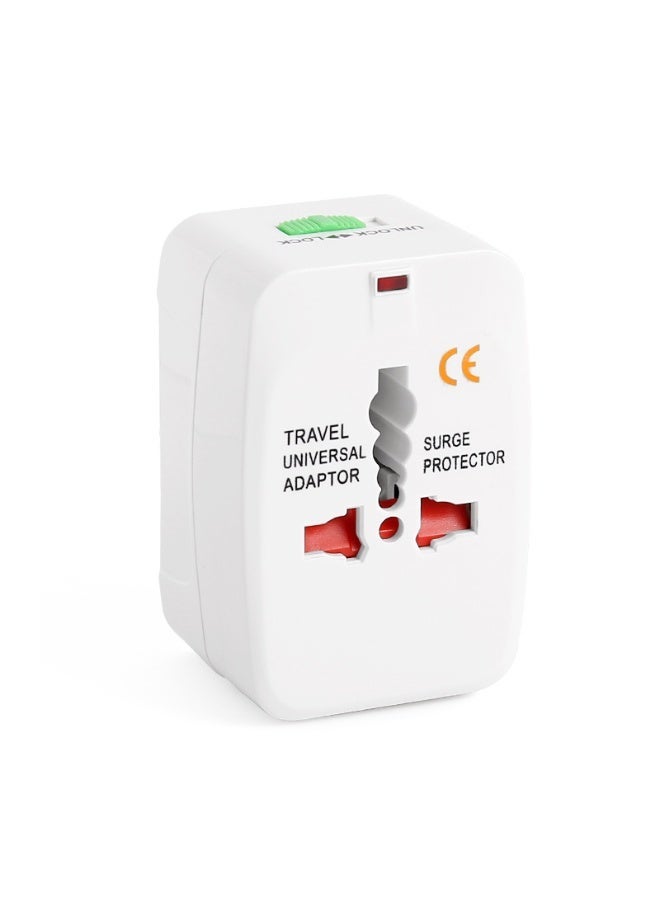 Elexon EL 7974A Universal Travel Adapter with Surge Protector and Neon Light, Worldwide Compatibility (UK, EU, US, AU Plugs), 1500W Max Power - Image 1