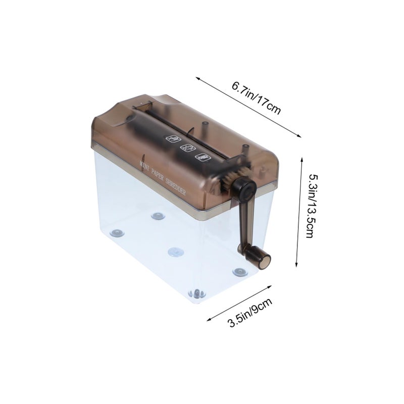 Manual Desktop Paper Shredder for Home Office Use with Waste Bin Easy to Clean - Image 3