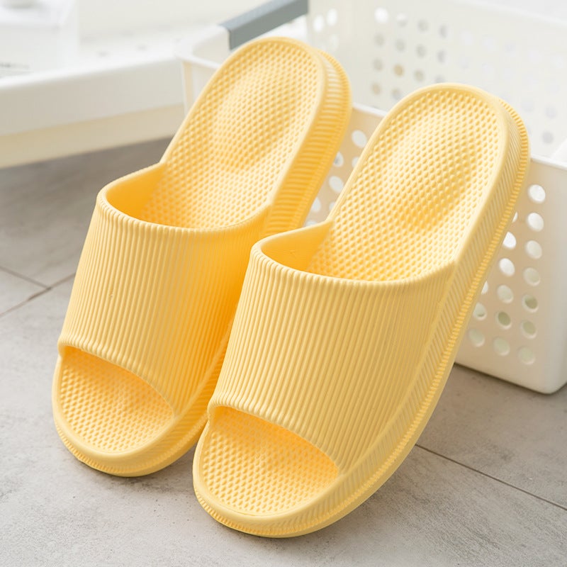 2024 Couples Home Slippers Non-Slip Thick Sole Yellow 
