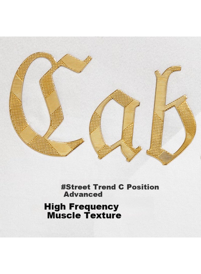 Cabbeen Cool Sensation Sorona T-shirt 24 Summer High Frequency Printed Logo Bleached White 02 54 - Image 4