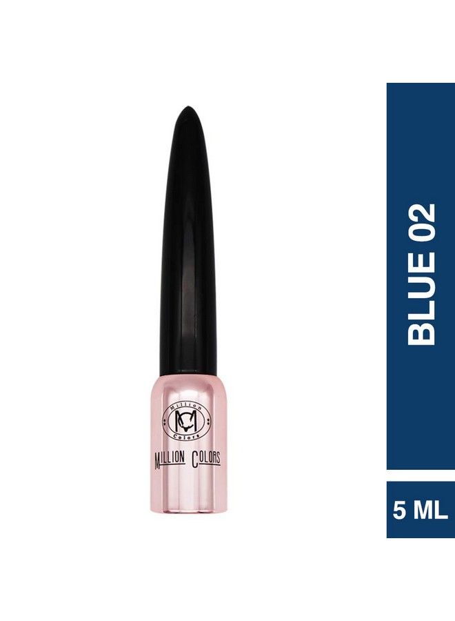 Million Colors Wing Master Eyeliner ; Matte Waterproof Color Liquid Eyeliner ; Quick Dry Smudge Proof ; Long Lasting Eye Makeup ; Blue ; 5 Ml - Image 3