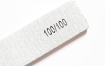 MH 6X Nail Files Zebra Square Rectangle Shape Mixed Grit Double Sided Emery Board Pro File - Image 3