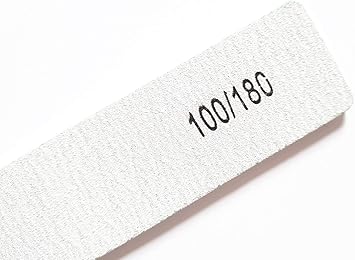MH 6X Nail Files Zebra Square Rectangle Shape Mixed Grit Double Sided Emery Board Pro File - Image 4