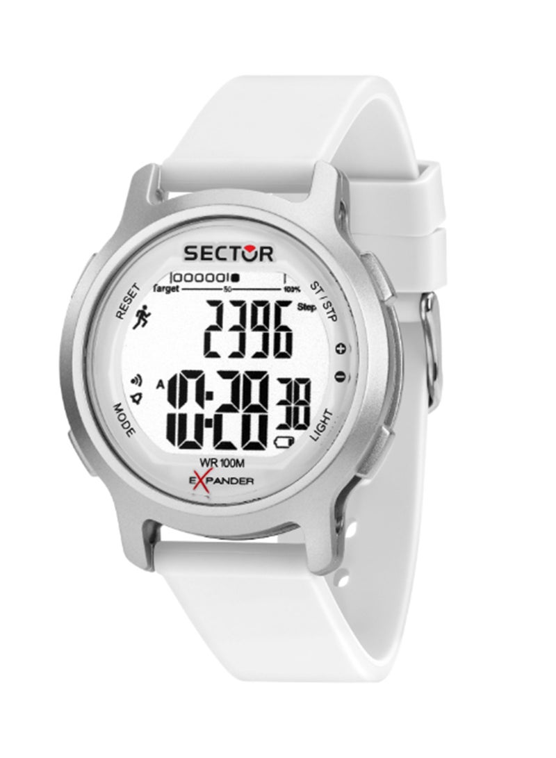 Sector EX-27 43MM DIGITAL WHITE DIAL WHITE ST - Image 1