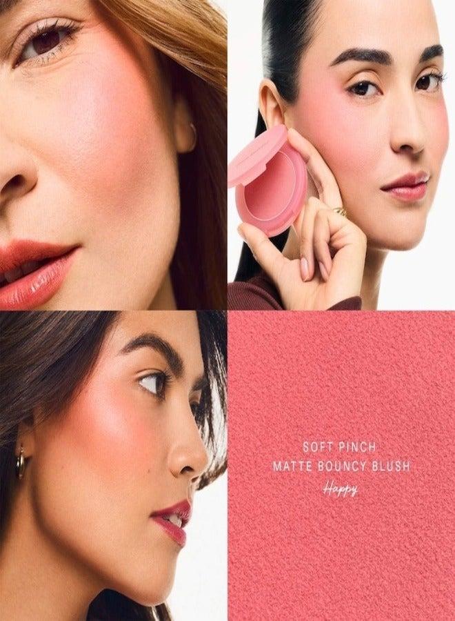 Rare Beauty Rare Beauty by Selena Gomez Soft Pinch Matte Bouncy Blush – Shade: Happy - Cool Pink, 6.4g | Weightless, Long-Lasting Cream Blush with Matte Finish  - Image 2